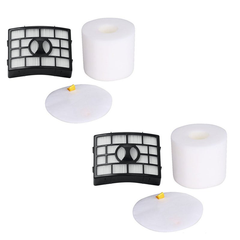 GIBTOOL Hepa Foam & Felt Filter for Shark Rotator Powered Lift-Away NV752 NV650 AZ1002 True Pet NV650W NV652 NV750W Lift-Away Deluxe NV751 NV651 Part #: XFF650 & XHF650 2 Sets (2) - Image 1